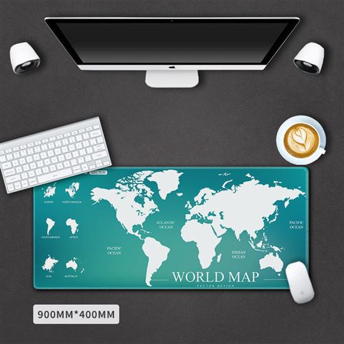 Sous main bureau carte du monde taille 90*40cm #MKWM016