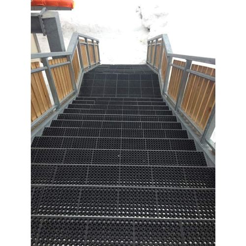 Tapis caillebotis caoutchouc 22mm et 12mm anti dérapant