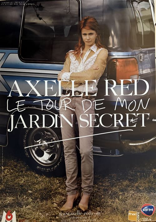 Affiche - Axelle Red - Le tour de mon jardin secret - 70x100cm