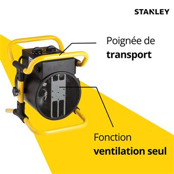 Stanley - Chauffage électrique industriel de chantier - 3000W