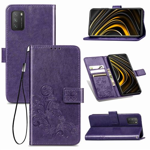 MPFRANCE Housse pour Xiaomi Redmi Note 9 4G Violet [Fleur de Lys]