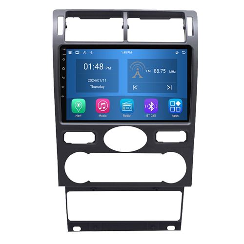 Autoradio RoverOne® Bluetooth CarPlay Android Auto Navigation 4Go RAM 64Go ROM pour Ford Mondeo Fusion 3 2000-2007