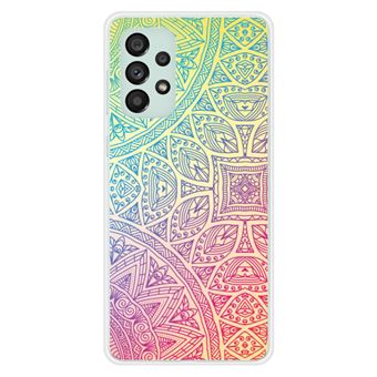 Coque en silicone - Compatible Samsung Galaxy A73 5G - design mandala pastel - 1