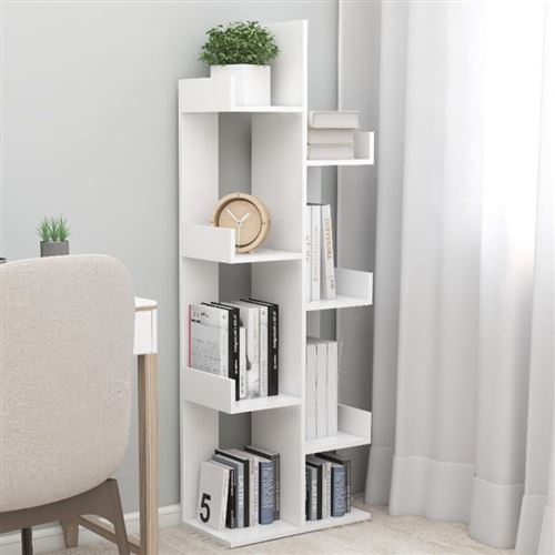 Vidaxl Blanc Bibliothèque 48X25.5x140 Cm - Image 3