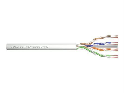 DIGITUS Professional - Câble en vrac - 100 m - UTP - CAT 6a - sans halogène - gris