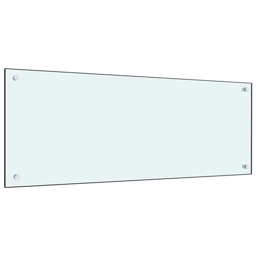 vidaXL Dosseret de cuisine Blanc 100 x 40 cm Verre trempé