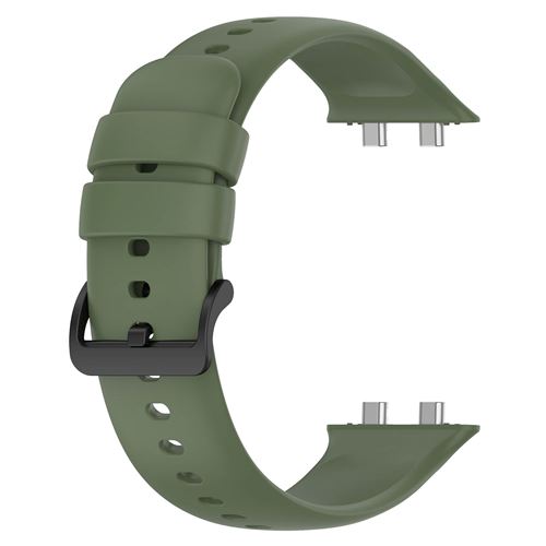 Bracelet pour Oppo Watch 3 Silicone Soft-Touch Sange à Trous Avizar vert foncé