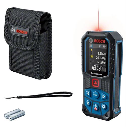 Non Communiqué Rouge Télémètre Laser 2X1,5V Glm 50-27 C Professional + 2 Piles Aa - Bosch - 0601072T00