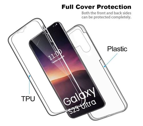 Pour Samsung Galaxy S23 Ultra 5G Verre Trempé Complet Housse Protection  Écran