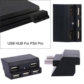 Hub USB 3.0 - 2.0 - 5 Ports pour Sony PS4 Pro - Noir - Straße Game ® - Hub  USB - Achat & prix