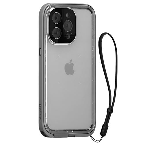 Coque Intégrale pour iPhone 15 Pro Max Série Protection Totale Étanche IPX6 Catalyst Gris