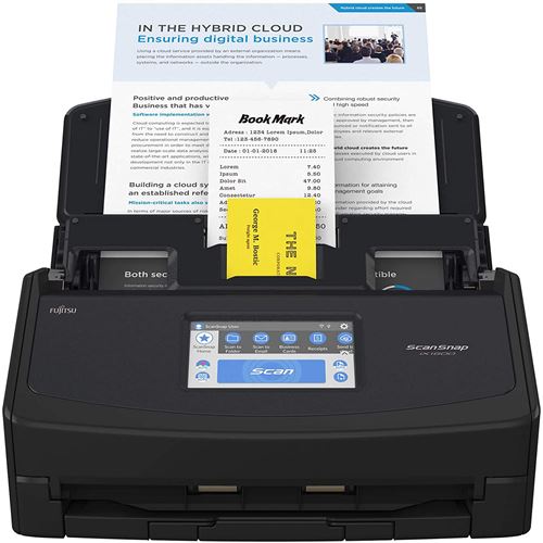 Scanner de Documents ScanSnap iX1600 Noir - Recto verso, A4, Wi-fi, USB 3.2