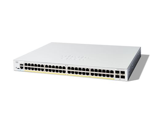 Cisco Catalyst 1200-48P-4X Smart Switch. 48 Port GE. PoE. 4x10GE SFP+.