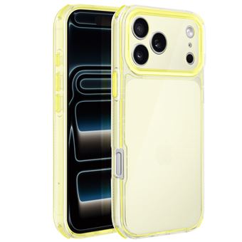 Coque pour iPhone 17 Pro Max Renforcée Bi-Matière Texturé Antidérapants Avizar Jaune - 1