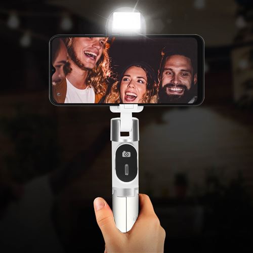 Perche Selfie Bluetooth avec fonction Trépied + Télécommande sans