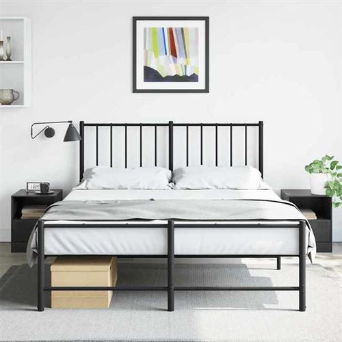 Vidaxl Noir Tables De Chevet 2 Pcs - Image 3