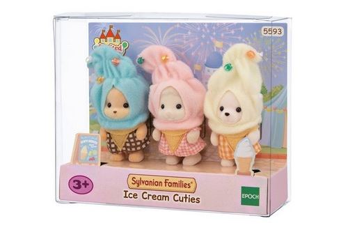 5593 Sylvanian Families Le trio des bébés en costumes de crèmes glacées