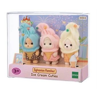 5593 Sylvanian Families Le trio des bébés en costumes de crèmes glacées