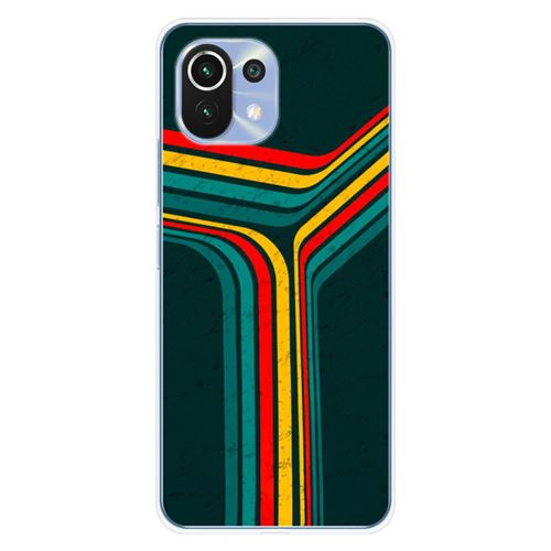 Coque en silicone imprimée compatible Xiaomi Mi 11 Retro lines