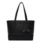 Sac à Main Cabas Gallantry Grand Format Noir Polyester - Modèle HB-Z02-BK, Neuf étiqueté