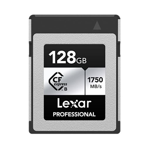 Carte mémoire CF express Lexar Professional type B 128 Go Gris et noir