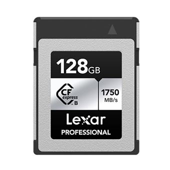 Lexar carte professional cfexpress 128 go type b card silver series 1000r/600w mb/s