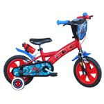 Vélo enfant Garçon 12'' SPIDERMAN / EDEN BIKES taille < 90/95 cm équipé de 2 freins & 2 stabilisateurs avec molettes