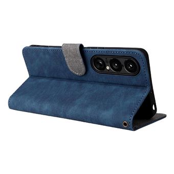 Housse Portefeuille Pour Sony Xperia 1 VI - Etui Flip Cuir Noir - Marque SDTEK - Neuf