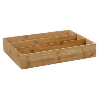 FIVE Simply Smart - Range-Couverts en Bambou "Tidy Smart" 38cm Naturel - 1
