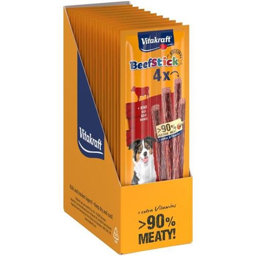 Comparer les prix de VITAKRAFT Beef-Stick au Boeuf Friandise pour chien - Lot de 10x4 12g