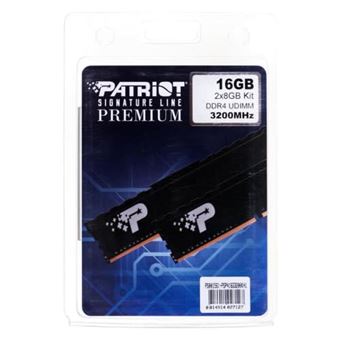 Mémoire RAM Patriot Memory Signature Premium PSP416G3200KH1 16Go (2x8Go ...
