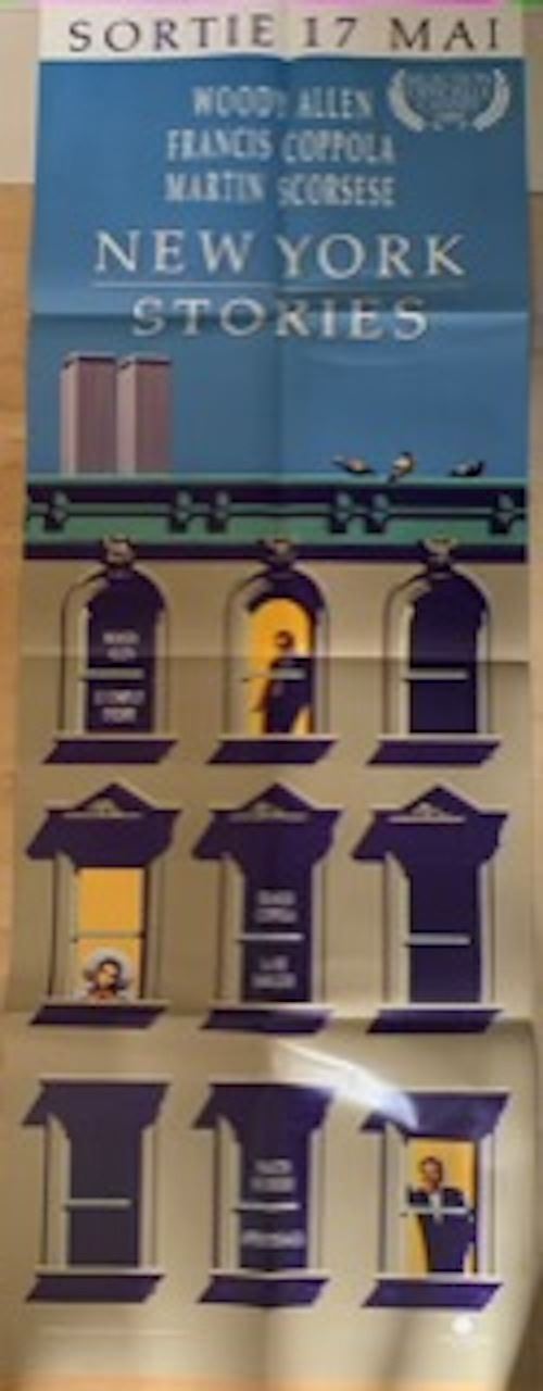 New York Stories - 1989 - Woody Allen - 60x160cm - Affiche de cinéma originale pliée