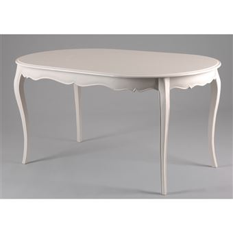 Table ovale 150x90 Murano - Amadeus - Blanc - Bois - 1