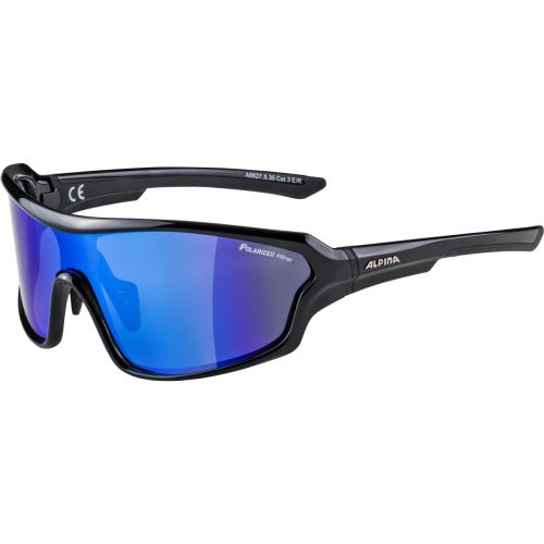 Alpina Lyron Shield Lunettes Noir/Bleu