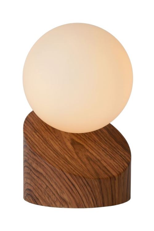 Lucide LEN - Lampe De Table - Ø 10 cm - G9 - Bois