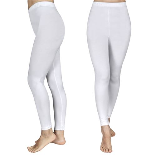 Set de 2 leggings fille blancs 122/128