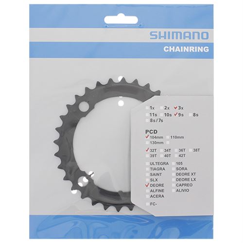 Plateau 32T Shimano Deore FC-M590 - Noir