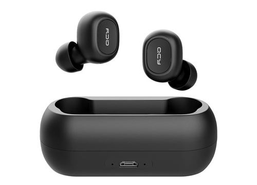 Écouteurs Stéréo Intra-Auriculaires Sans Fil QCY T1C - Bluetooth 5.0 - Noirs