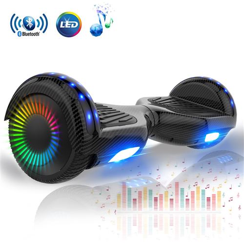 Hoverboard Colorway 6,5 pouces Self-Balancing Scooter avec Bluetooth LED Noir