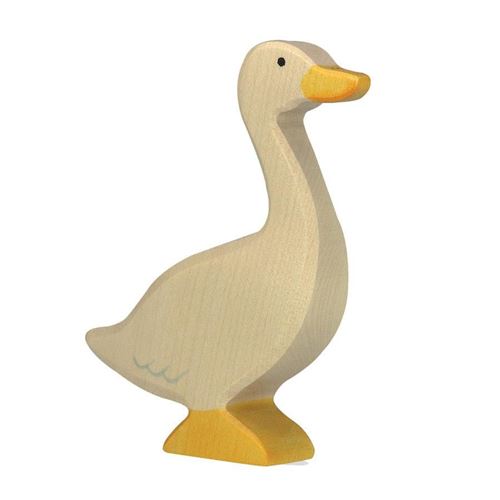 Animaux En Bois Oie Debout Figurine Holztiger