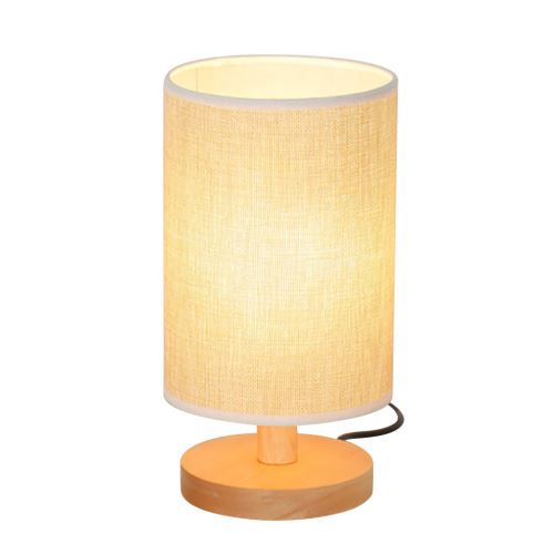 Lampe de Chevet Veilleuse Chaude Ampoule Blanche Dimmable Cadeau Lampe de Table en Bois JJZM045
