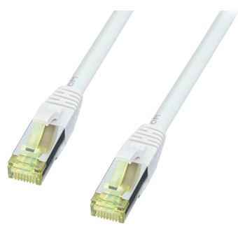 0,5m RJ-45 Câble de réseau Câble patch CAT7 gris S/UTP Ethernet