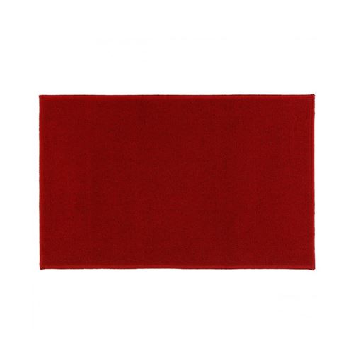 Tapis uni antidérapant - 50 x 80 cm - Rouge