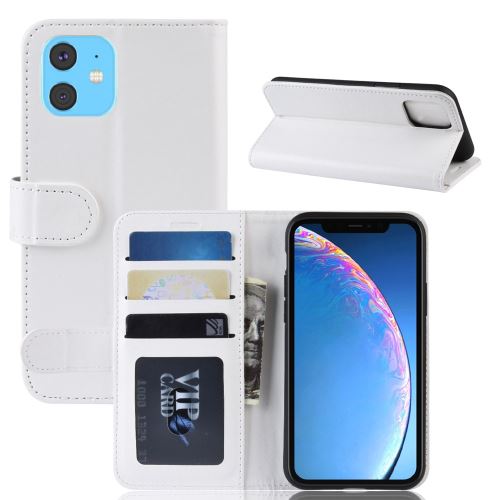 Etui en PU Cheval fou blanc avec support pour Apple iPhone 6.1 pouces (2019)