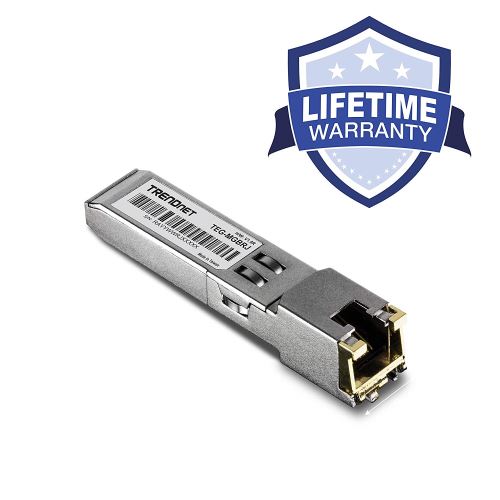 TRENDnet TEG MGBRJ - Version v1.0R - SFP (mini-GBIC) transceivermodule - GigE - 1000Base-T - RJ-45 - maximaal 100 m