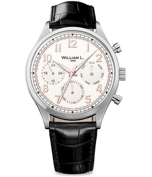 William L. Montre Homme WLAC03BCORCN Blanc