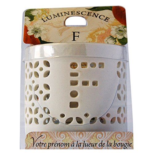 La Carterie 76009060 F Photophore à Bougie Chauffe-Plat Porcelaine Blanc 11,1 x 7 x 7 cm