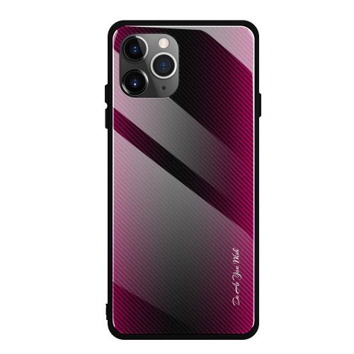 Coque verre trempé dégradé de couleur pour Apple iPhone 11 Pro 5.8 - Rose