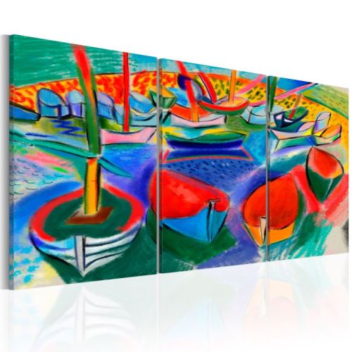 Tableau - Sea of Colours .Taille : 60x30