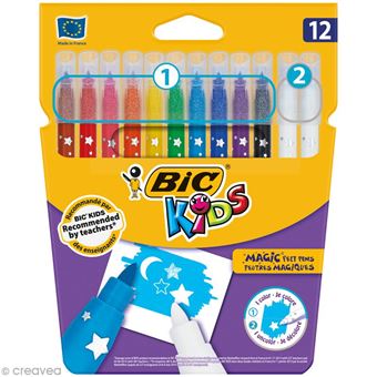 BIC Kids Kid Couleur 24 Feutre Coloriage stylo-assortiment